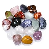 Huiguli Chakra-Stein-Set, Kristalle Heilsteine Set, 15PCS Chakra Steine Set, Edelsteine Set, Heilkristalle, für Kristalltherapie, Meditation, Edelsteine Heilsteine (Bunt-18PC)