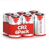 Bevigor CR2 Lithium-Batterie, 900mAh 3V High Power CR2 Nicht wiederaufladbar Lithium-Batterie für Kameras, Golf-Entfernungsmesser, Taschenlampen und andere Geräte, 6 Stück
