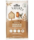 Dehner Natura Premium Wildvogelfutter, gehackte Erdnüsse schalenfrei, Ganzjahresfutter proteinreich / energiereich, hochwertiges Vogelfutter für Wildvögel, 1 kg