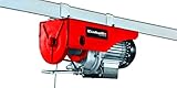 Einhell Seilhebezug TC-EH 250-18 (500 W, max. Tragkraft 250 kg, max. Hubhöhe 18 m, Bedienungsschalter mit Not-Aus, 18 m Drahtseil, Umlenkrolle mit Lasthaken und Sicherheitsbügel)