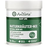 AniForte Barf Naturkräuter Mix für Hunde 250 g - Unterstützt Verdauung, optimiert Immunsystem, Kräuter für Hunde mit Enzymen, Chlorophyll & Vitaminen, Perfekter Barf Zusatz als Naturprodukt
