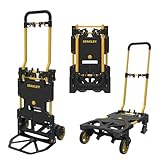 STANLEY 3-in-1 Faltbare Sackkarre, FT585, Gelb und Schwarz, Einheitsgröße