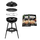 CADAC - Carri Chef 40 BBQ 50mBar + Camping-Kochbuch - Gasgrill mit Grillrost und Rezeptbuch - Camping und Grillzubehör - BBQ-Must-Haves