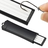 Tuxxjzm Fischhakenfeile, tragbare Keramik-Angelhaken-Feile – Keramik, tragbarer Schleifstein, Polierwerkzeug, für Männer, Frauen und Kurbelköder