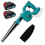 Akku Laubbläser 350 km/h, mit 2X 3,0Ah Akkus, 2-in-1 Elektro Laubbläser & Staubsauger, Geschwindigkeit Laubbläser Akku zum Garten, Rasenpflege, Schneeräumung ﻿ ﻿