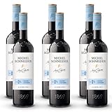 6 Flaschen Michel Schneider Cabernet Sauvignon, alkoholfreier Wein, sortenreines Rotwein Paket (6 x 0,75 l)