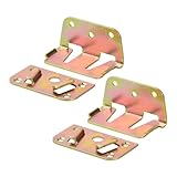 Möbel Hardware, Stabiles 2er Set Mittelbalkenverbinder, Holzbett Hardware Verbindungsstücke, Praktische Bett Steckverschlüsse, Für optimale Sicherheit und Haltbarkeit Ihres Betts