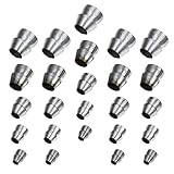 SOIMISS 25 Teiliges Rundkeil Set Keil Für Hammer Rundstielkeil Keile Für Axtstiele Runder Hammerkeil Runder Stahl Hammerstielkeil Axtstielkeile Keilgriff Spec Eisen Silber