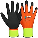 ACE HydroGrip 2 Paar Schutzhandschuhe - Arbeits-Handschuhe gegen Nässe - wasserfest beschichtet - 10/XL (2er Pack)