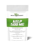 Kelp Extrakt 500 mg + 150 µg Jod Vorrat Tabletten Komplex Hochdosiert Nur EINE Tablette pro Tag Premium Seealgen Algen Braunalgen Pulver vegan Multi Vitamin C B B12 A E (1200 Stück EXCLUSIV RABATT)