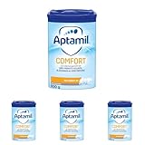 Aptamil Comfort – Spezialnahrung von Geburt an, Zum Diät Management, Bei Koliken, Blähungen & Verstopfungen, Palmöl, Milchpulver, 1x 800 g (Packung mit 4)