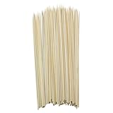 Holz Lagerfeuer Spieß 100 Stück natur - 100 cm x Ø 6 mm - Barbecue Spieße zum Grillen - Holzstab Holzspieß für Grill Feuerkorb Kamin Festival Camping