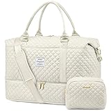 LOVEVOOK Sporttasche Damen Reisetasche Groß mit Kosmetiktasche Weekender Travel Duffle Bag mit Schuhfach & Nassfach Kliniktasche Geburt Wickeltasche Wasserdicht Handgepäck Tasche für Flugzeug Reise