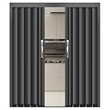 Einziehbare Falttür aus Aluminiumlegierung mit Schloss, anpassbare Schiebetüren für Treppenhaus, WC, Schlafzimmer, Wohnzimmer