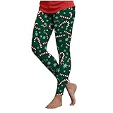 Generisch Weihnachten Damen Leggings Weihnachts Winter Strumpfhose Warme Weihnachtshose Elegante Blickdicht Thermostrumpfhose Weihnachtsaufdruck Weihnachts Fitness Sport Yoga Hose Für Damen