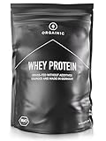 ORGAINIC Bio Blaubeere Whey Protein - Bio Zertifiziert ohne Zusatzstoffe - Eiweißpulver aus Deutschland - Grasfütterung - 1000g