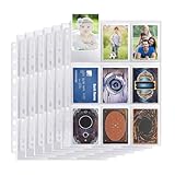 Sammelkarten Hüllen,540 Pockets Transparent Sammelhülle Leere Karten Hüllen 30 Seiten Doppelseitiges Photocard Sleeves Sammelalbum Karten Folien Sammelkartenzubehör (Transparent)