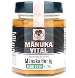 Manuka Vital MGO 100+ (225g) - Laborgeprüfter & Zertifizierter Manuka Honig 100 + | In Neuseeland geerntet, abgefüllt und versiegelt | 100% Natürlich | Original