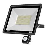 CCZRD LED Flutlicht IP66 Wasserdichte Licht For Vorgarten Im Freien Garten Straße Lichter Led Reflektor Strahler Leuchte Projektor(100W Cold white)