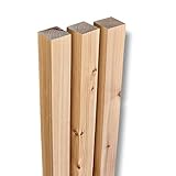 MyTimber Holzpfosten Lärche 70x70 mm | 80cm 100cm 150cm 200cm | Pfosten für DIY Zaun als Zaunpfosten oder für deinen Bau als Kantholz, Holzbalken Zaunpfahl (80cm)