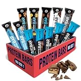 Bodylab24 Protein Bar Mix Box 1, mit 12 unterschiedlichen Proteinriegeln, Eiweißriegel zum Probieren und Verschenken, Low Carb High Protein Riegel