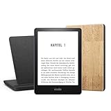 Kindle Paperwhite Signature Essentials Bundle mit einem Kindle Paperwhite Signature Edition Agavengrün (32 GB | ohne Werbung), einer Amazon Korkhülle und einem kabellosem Ladedock „Made for Amazon“