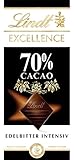 Lindt EXCELLENCE 70 % Kakao - Edelbitter-Schokolade Tafel | Vollmundige Bitter-Schokolade | Intensiver Kakao-Geschmack | Dunkle Schokolade | Vegane Schokolade | Schokoladengeschenk, 100g