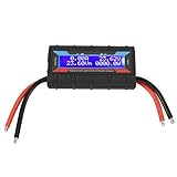 Dioche Watt Power Tester, 4,8 V ~ 60 V 130 A Hochpräziser Leistungsanalysator RC Wattmeter LCD-Anzeige Amperemeter Voltmeter Multimeter für RC-Modellflugzeuge 3,3 X 1,7 X 1 Zoll