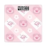 Moxeupon Intelligente Waage - Intelligente Körperanalysewaage Mit Monitor,Hochpräzises Analysegerät Mit & Temperaturanzeige Für Gesundheitsdaten Auswertung Per Smartphone-App