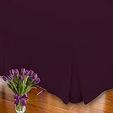 Comfort Collection Spannbettlaken, Perkal, 66 cm, extra tief, bügelfrei, Fadenzahl 180, für Einzelbett, Doppelbett, King Size, separat erhältlich, Pflaume, Superking Only