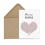 Nastami Postkarte DEFINITION inkl. Briefumschlag (Meine Mama)