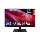 Lenovo L27qe | 27' QHD WLED Monitor | 2560x1440 | 16:9 | 100 Hz | 4ms Reaktionszeit | IPS-Panel | HDMI | DisplayPort | TÜV Eye Comfort Schutz| Entspiegelt | Raven schwarz | 4.5 kg