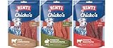 arelf Bundle RINTI-Chicko Mixpaket 3 x 60g | Lamm, Rind & Kaninchen | luftgetrocknete Hundesnacks mit hohem Fleischanteil | ohne Soja & Fleischmehle + Alpha Spirit Snack gratis