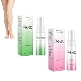 2 Pcs Enthaarungsspray Hair Off Spray Haarentfernung Skin Hormonelle Haarentfernung Gesichtsenthaarungscreme Damen Rasche Gesichtshaarentfernungscreme FüR Frauen Geeignet FüR Empfindliche Haut