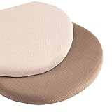 Babywiegen-Bettlaken, weich, atmungsaktiv, Baumwolle, waschbar, für Stubenwagen, Bett-Zubehör, 2 Stück