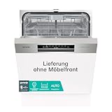 Gorenje GI 643 D60X Teilintegrierbarer Geschirrspüler / 60cm / 16 Maßgedecke / 3 Körbe / 5 Programme/SpeedWash/TotalDry/höhenverstellbarer Oberkorb/vollständiger Überlaufschutz, Silber, Schwarz