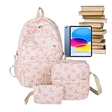 Für Frauen,Laptoptasche Mit Schleife | Geräumige Tagestasche für Wohn-Arbeitsverkehr Flugzeug Universität Außerhalb Pflege Urlaub, new pink, verwijzen naar de beschrijving