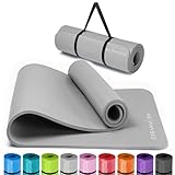 KG Physio Yogamatte Rutschfest und Gepolstert - Yoga Matte mit Tragegurt, Fitnessmatte, Turnmatte, Sportmatte Dicke 8mm, Gymnastikmatte, Gym Matte, Pilates Matte, Fitness Matte Sport, 183x60cm