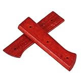 MUCKLILY Messerhandelzubehör Ersatzmessergriff Ersatz Für Kochgeschirr Mit Abnehmbarem Griff Küchenwaren Diy -messergriff Multifunktionaler Küchenmesserhalter Brown Holz