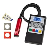 Blue Technology Schichtdickenmessgerät für Auto MGR-11-S-AL | Lackdickenmessgerät für Stahl und Alu-Karosserien | Lackmessgerät Mit Flachsonde am Kabel | Lacktester Messbereich bis 1990 µm | Made EU
