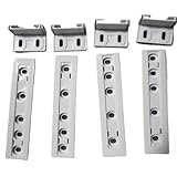 4 Stück Einbaukühlschrank Einbau-Versteckte Doppeltür-Gleitschienen-Montage-Verbindungsschienen-Gleitschienen-Set