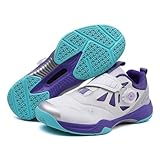 ForceRoute Badmintonschuhe,Squashschuh,Volleyball-Pickleball-Turnschuhe,Unisex,Herren,Damen,Leichte,Atmungsaktive,für Verschiedene Fitness Sport,Tennis-Squash,Outdoor Fitness,Hallen Fitnessschuhe