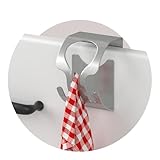 MDCASA Handtuchhalter ohne Bohren, Edelstahl I Geschirrtuchhalter aus hochwertigem Edelstahl inkl. Kratzschutz I zum Kleben, Klemmen oder Schrauben