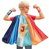 Papierdrachen Superhelden-Set Blitz ocean Junge - inkl. Maske und Manschetten - Rollenspiel – fantasievolle Verkleidung - Karneval Fastnacht Fasching - Kostüm