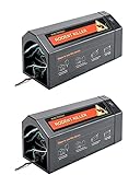 LEIPING 2X Elektrische Mausfänger, Haushaltsmausfänger, elektronische menschliche Mausfänger, Starke Spannung, wirksam für Mäuse, Keine Berührung, Wiederverwendbare Mausfänger