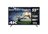 Smart Tech TV QLED 4K UHD 55' (139 cm) 55QG03H Google TV- 4xHDMI - 2xUSB - Dolby Vision - Dolby Atmos