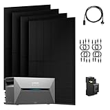 Powerness® Balkonkraftwerk mit Speicher 1600Wh, Solix Solarbank 2 E1600 Pro mit JaSolar 2000W(+600W) Full Black Bifaziale Solarmodule und Smarten Zähler