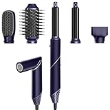 6 in 1 Hairstyler Föhnbürste,Haartrockner Bürste, Lockenstab mit Luft Links/Rechts