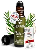 Heldengrün® BIO Roll-On Teebaum 'Anti-Pickel' [100% NATURREIN] Dermatologisch getestet - 2-in-1: reinigt & pflegt - Teebaumöl Stift mit Jojoba- & Mandelöl