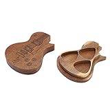 Aufbewahrungsbox für Gitarrenplektren, Aufbewahrungsbox für Ukulele-Bass-Picks aus Holz, Behälter für Gitarrenplektren Als Geschenk für Gitarristen und Musikliebhaber